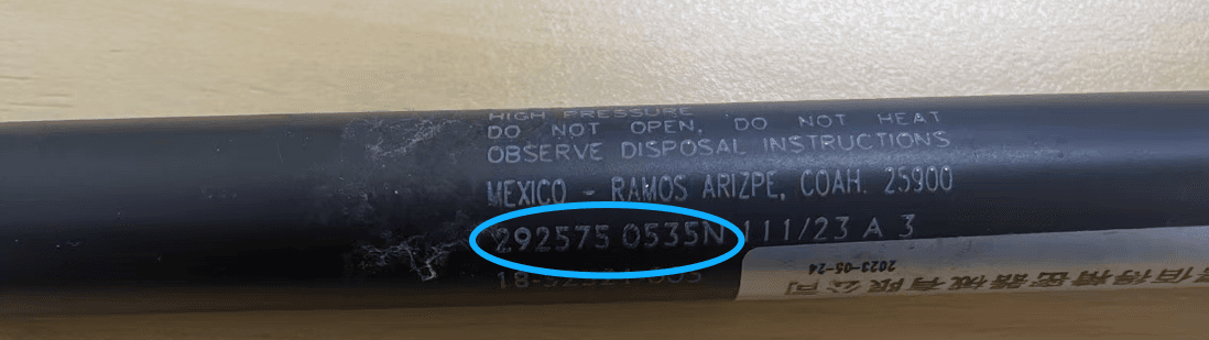 How to Find a Gas Spring Replacement: Taking PN 292575 as an Example