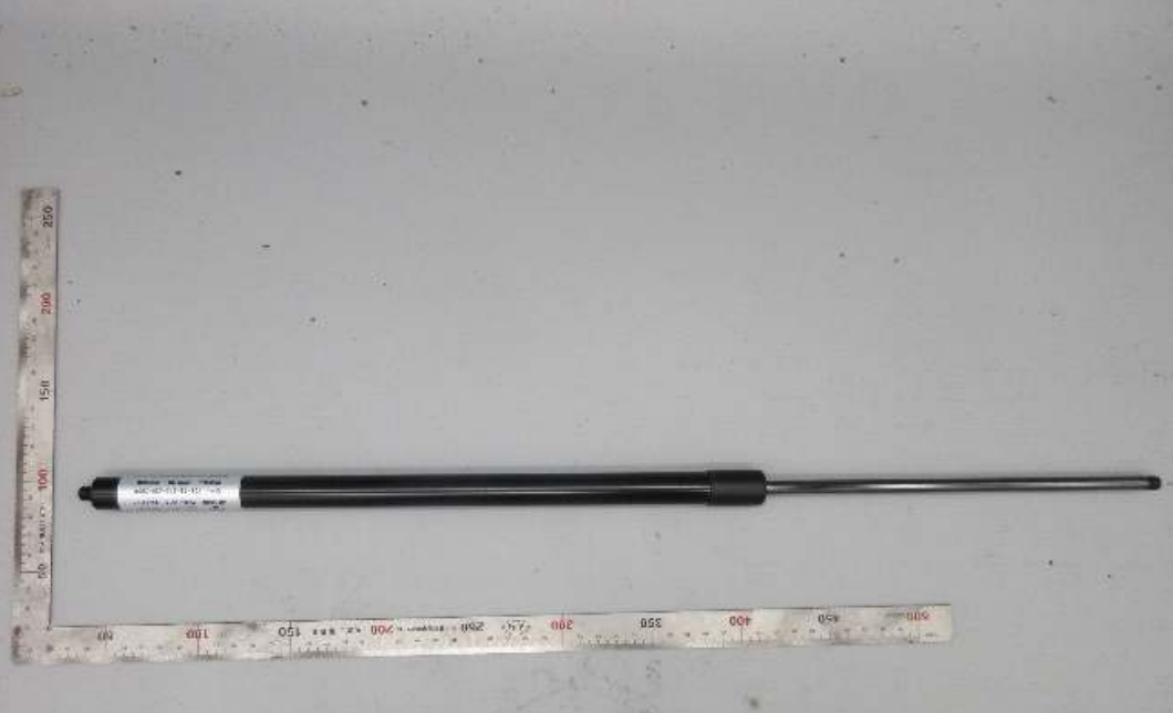 Gas spring sample before salt spray test